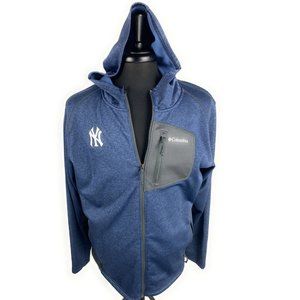 Columbia Jacket Hoodie NY Yankees Logo Mens Polyester Size L